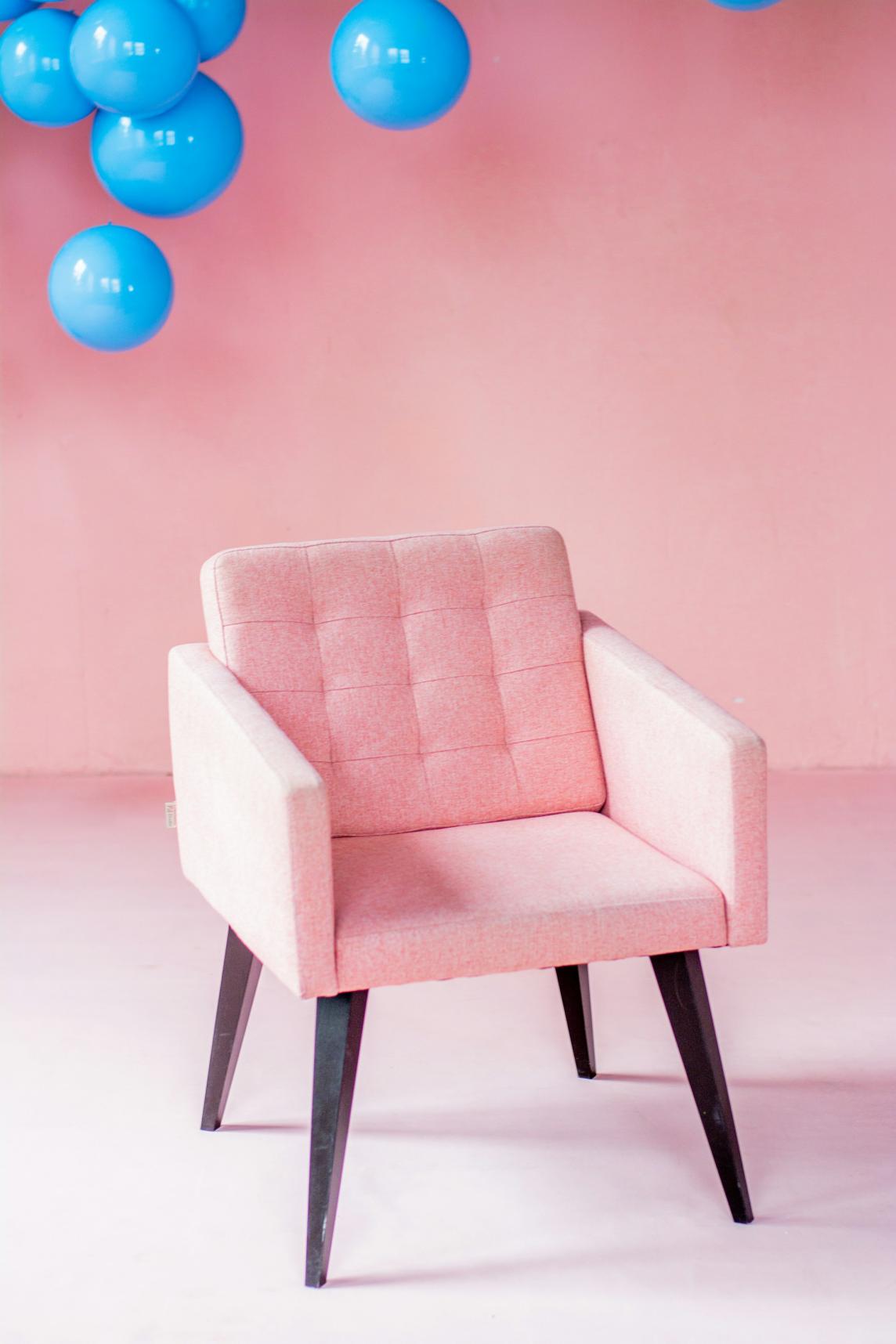 Dining Armchair in Pink